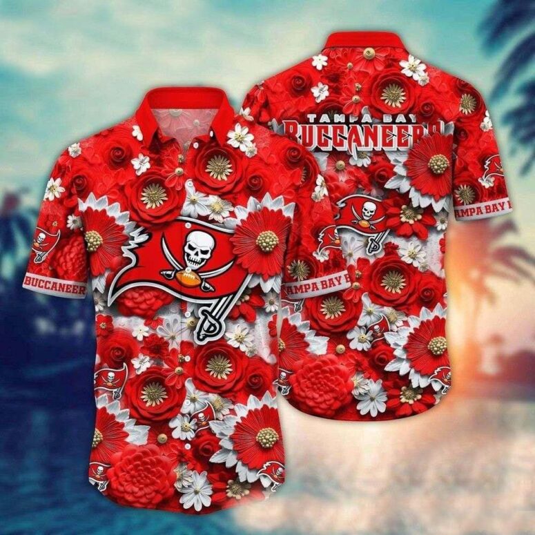 Tampa Bay Buccaneers Bold Pride Hawaiian Shirt Tampa Bay Buccaneers Bold Pride Hawaiian Shirt