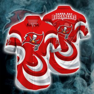 Tampa Bay Buccaneers Curve V2 NFL Football Team Hawaiian Shirt