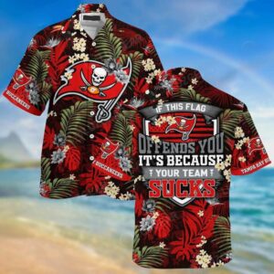 Tampa Bay Buccaneers If This Flag Offends You It's Because You Team Sucks Hawaiian Shirt