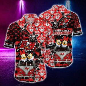 Tampa Bay Buccaneers Mickey Graphic Hawaiian Shirt