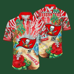 Tampa Bay Buccaneers Seashore NFL Football Team Hawaiian Shirt
