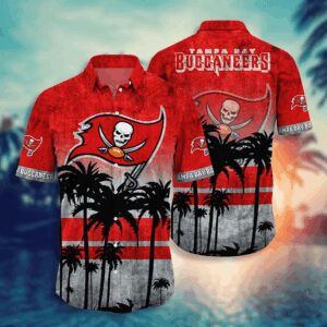 Tampa Bay Buccaneers Seaside NFL Football Team Hawaiian Shirt