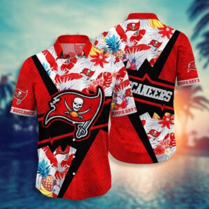 Tampa Bay Buccaneers Tropical Pattern NFL Football Team Hawaiian Shirt