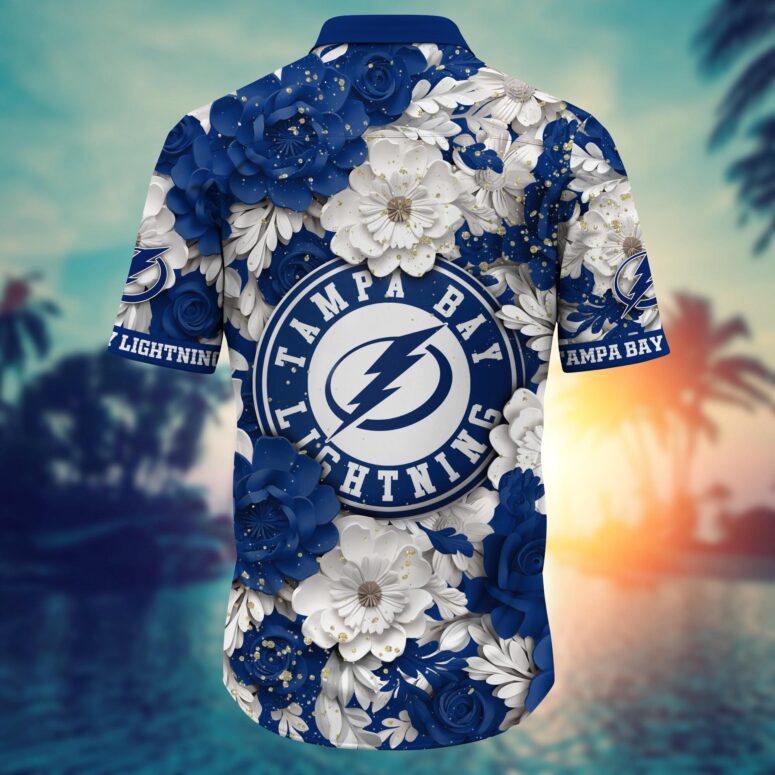Tampa Bay Lightning Storm Surge Hawaiian Shirt Tampa Bay Lightning Storm Surge Hawaiian Shirt