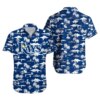 Tampa Bay Rays Blue Palm Paradise Hawaiian Shirt