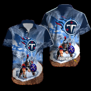 Tennessee Titans Coconut Warrior Personalized Hawaiian Shirt