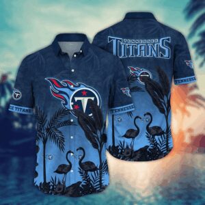 Tennessee Titans Flamingo NFL Football Team Hawaiian Shirt