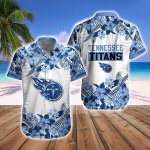 Tennessee Titans Flora NFL Football Team Hawaiian Shirt