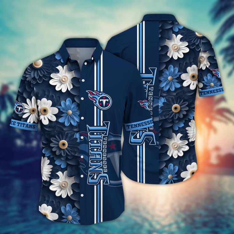Tennessee Titans Ocean Breeze Hawaiian Shirt Tennessee Titans Ocean Breeze Hawaiian Shirt