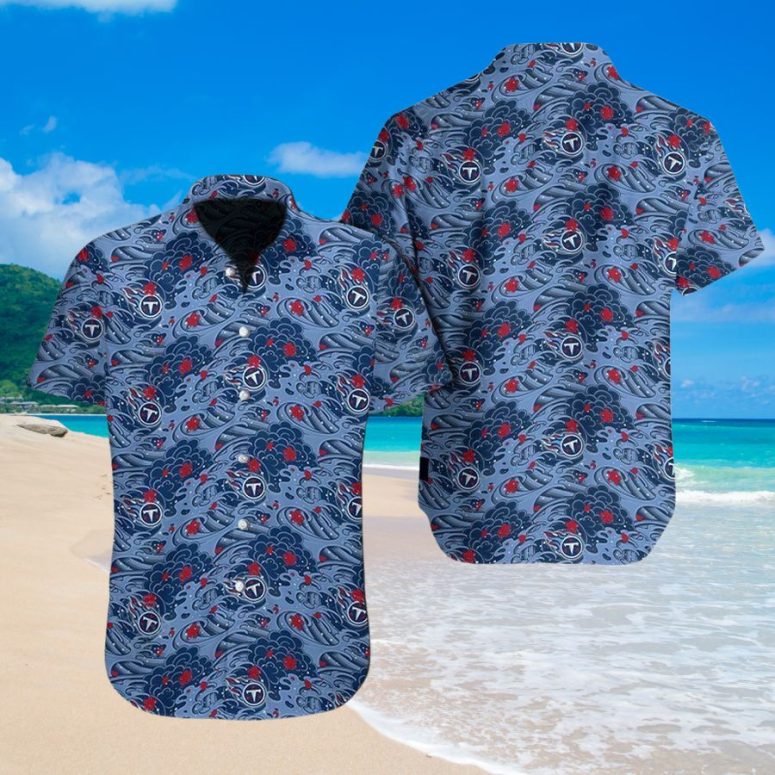 Tennessee Titans Ocean Wave Hawaiian Shirt Tennessee Titans Ocean Wave Hawaiian Shirt