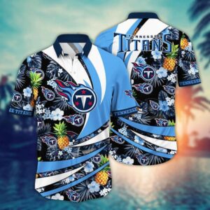 Tennessee Titans Pineapple NFL Football Team Hawaiian Shirt