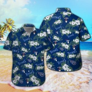 Tennessee Titans Summer Flora NFL Football Team Hawaiian Shirt
