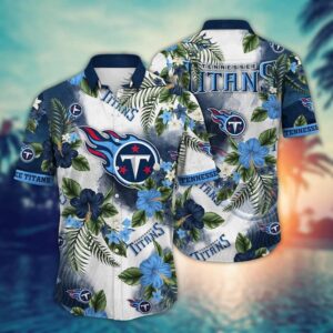 Tennessee Titans Summer Forest NFL Football Team Hawaiian Shirt