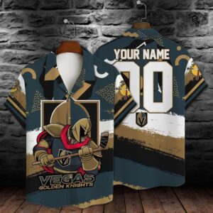 Vegas Golden Knights Warrior Spirit Personalized Hawaiian Shirt