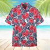 Washington Capitals Tropical Hibiscus Hawaiian Shirt