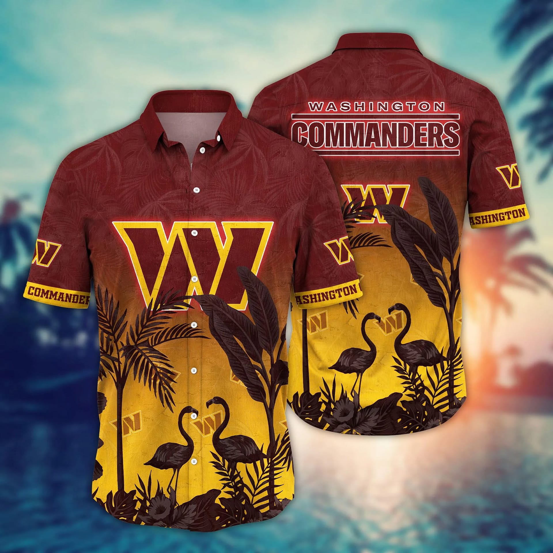Washington Commanders Balltime NFL Football Team Hawaiian Shirt Washington Commanders Balltime NFL Football Team Hawaiian Shirt