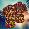 Washington Commanders Blossom NFL Football Team Hawaiian Shirt