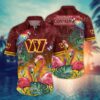 Washington Commanders Flamingo NFL Football Team Hawaiian Shirt