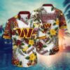 Washington Commanders Floral Daytime NFL Football Team Hawaiian Shirt