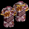 Washington Commanders Floral Pride Hawaiian Shirt