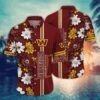 Washington Commanders Flower Pattern NFL Football Team Hawaiian Shirt