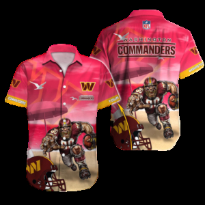 Washington Commanders Gridiron Warrior Hawaiian Shirt