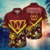 Washington Commanders Lush Greenery NFL Football Team Hawaiian Shirt