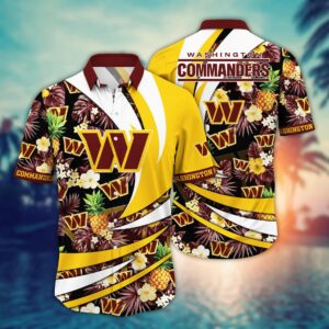 Washington Commanders Tropical Fruits NFL Football Team Hawaiian Shirt