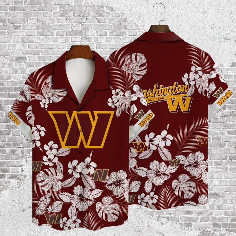 Washington Commanders Tropical Vibe Hawaiian Shirt Washington Commanders Tropical Vibe Hawaiian Shirt
