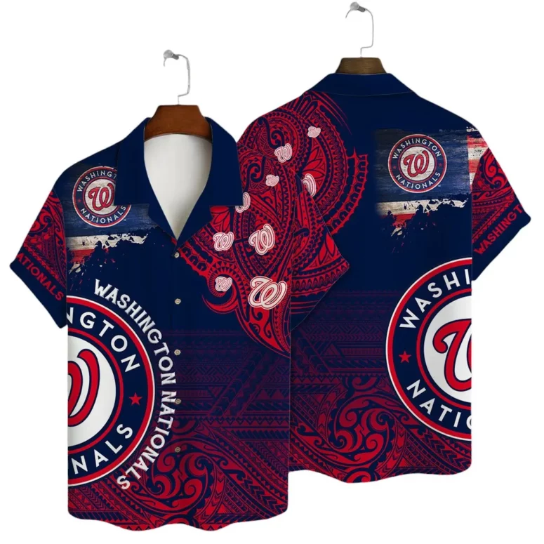 Washington Nationals Beachfront Bliss Hawaiian Shirt Washington Nationals Beachfront Bliss Hawaiian Shirt