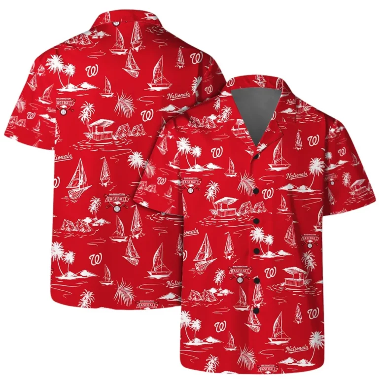 Washington Nationals Capital Tropics Hawaiian Shirt Washington Nationals Capital Tropics Hawaiian Shirt