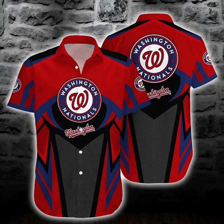 Washington Nationals Island Breeze Hawaiian Shirt Washington Nationals Island Breeze Hawaiian Shirt