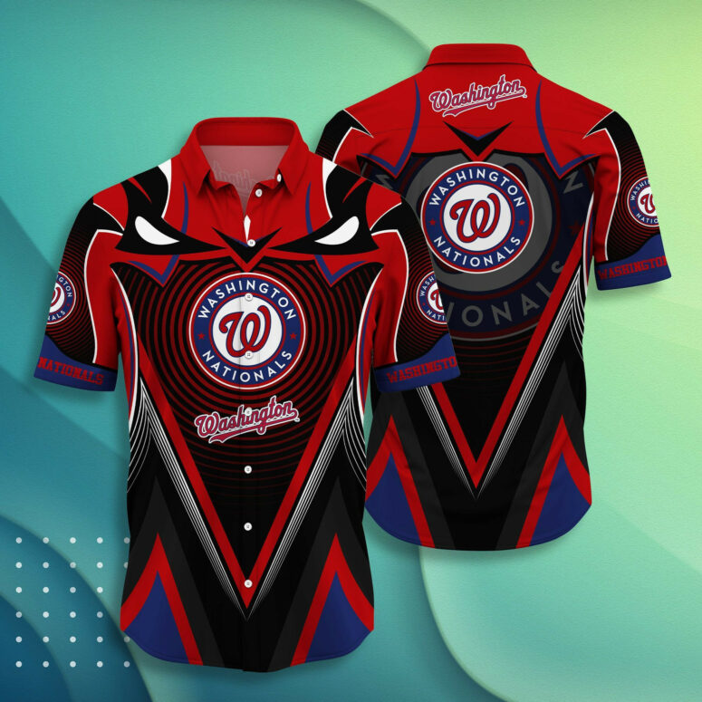 Washington Nationals Sunset Beach Hawaiian Shirt Washington Nationals Sunset Beach Hawaiian Shirt