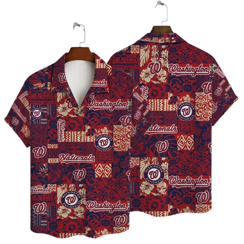 Washington Nationals Tropical Escape Hawaiian Shirt Washington Nationals Tropical Escape Hawaiian Shirt