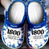 1800 Super Premium Tequila Blue Drinking Crocband Clog Shoes