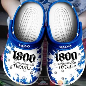 1800 Super Premium Tequila Blue Drinking Crocband Clog Shoes