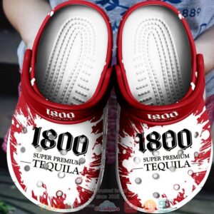 1800 Super Premium Tequila Red Drinking Crocband Clog Shoes