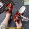 49ers Crocs – Personalized San Francisco 49ers Team American Flag Line Clog Shoes
