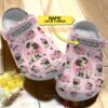 Adorable Beige Puppy Pug Custom Name Crocband Crocs Clog Shoes
