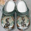 Adorable Dachshund Custom Name Crocband Crocs Clog Shoes