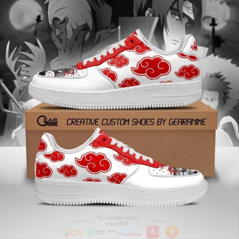 Akatsuki-Anime-White-Air-Force-Shoes-1