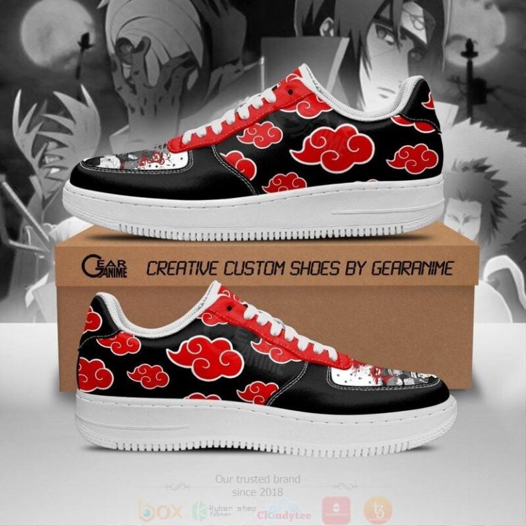 Akatsuki-Cloud-Air-Black-Anime-Air-Force-Shoes-1