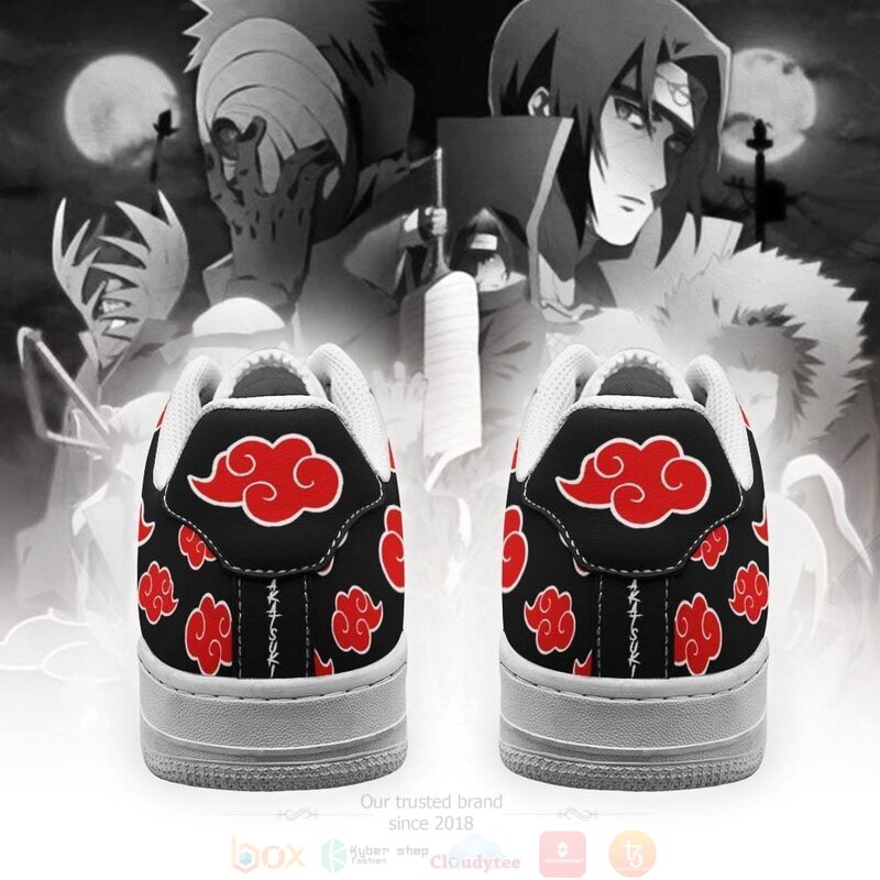 Akatsuki Cloud Air Black Anime Air Force Shoes Akatsuki Cloud Air Black Anime Air Force Shoes