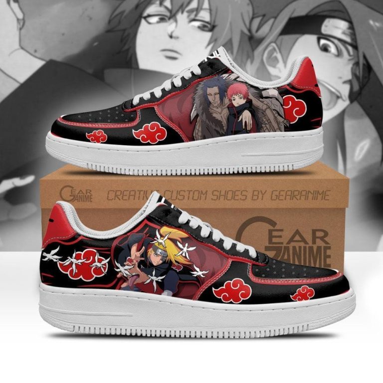 Akatsuki-Sasori-And-Deidara-Naruto-Anime-Air-Force-Shoes-1