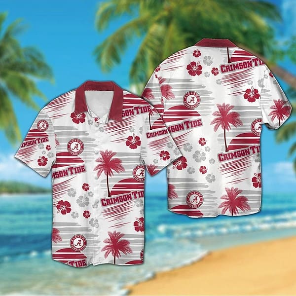 Alabama Crimson Tide Coconut Island Hawaiian Shirt Alabama Crimson Tide Coconut Island Hawaiian Shirt