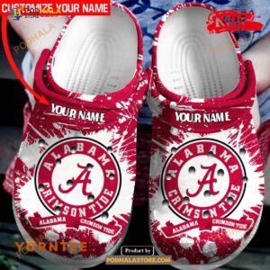 Alabama Football Crocs Crocband Clog Comfortable Classic Clog Water Shoes For Mens And Women