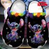 Amazing Watercolor Art Stitch So Cute Kids Crocs Classic Clog Shoes