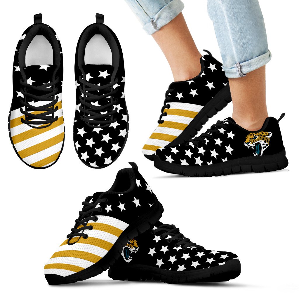 America Flag Full Stars Stripes Jacksonville Jaguars Sneakers America Flag Full Stars Stripes Jacksonville Jaguars Sneakers
