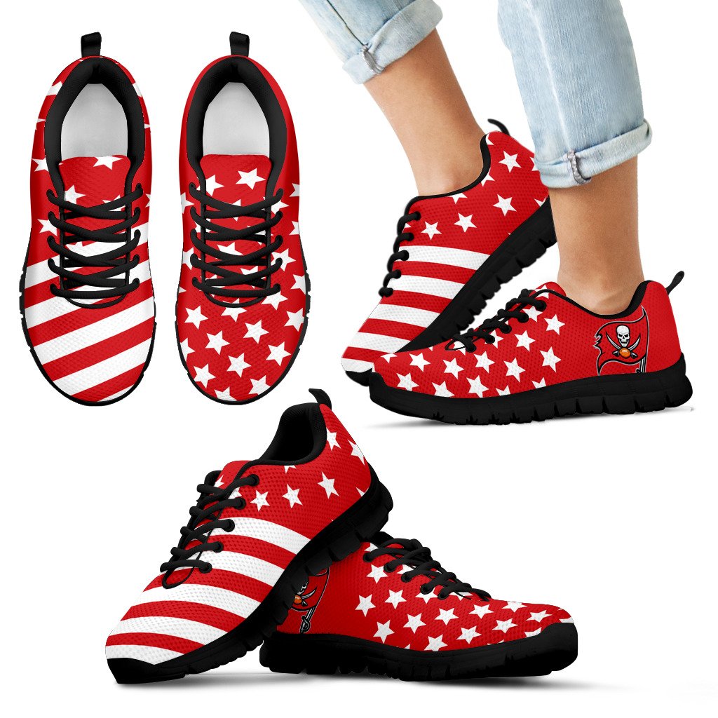 America Flag Full Stars Stripes Tampa Bay Buccaneers Sneakers America Flag Full Stars Stripes Tampa Bay Buccaneers Sneakers