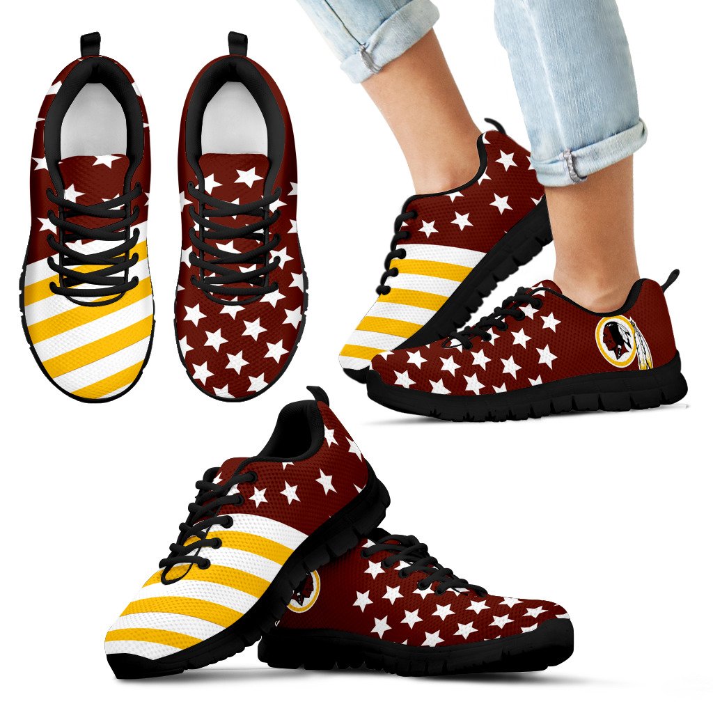 America Flag Full Stars Stripes Washington Redskins Sneakers America Flag Full Stars Stripes Washington Redskins Sneakers